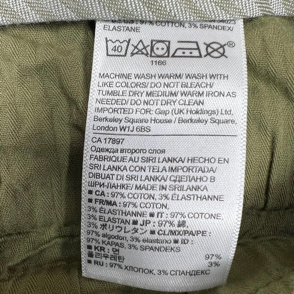 Banana Republic Sloan Women's Green Mid-Rise Tapered Leg Stretch Pants Sz 6 - Picture 9 of 11